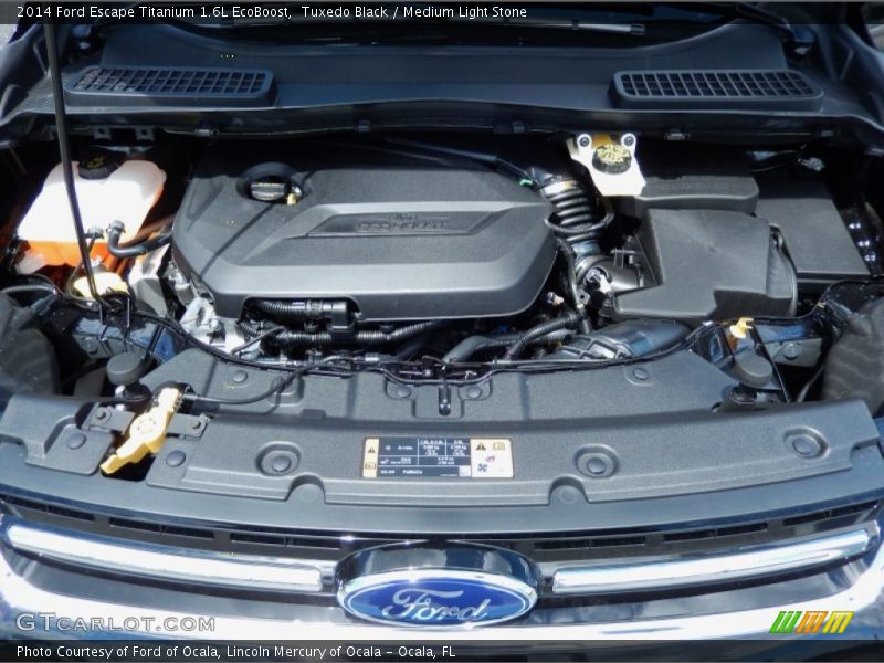 Tuxedo Black / Medium Light Stone 2014 Ford Escape Titanium 1.6L EcoBoost