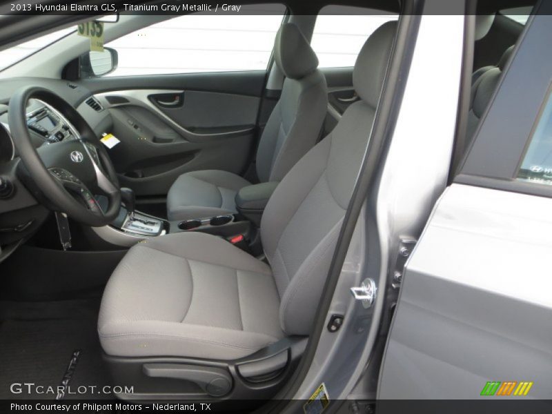Titanium Gray Metallic / Gray 2013 Hyundai Elantra GLS