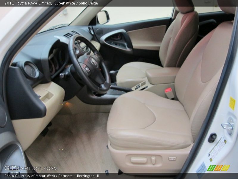 Super White / Sand Beige 2011 Toyota RAV4 Limited