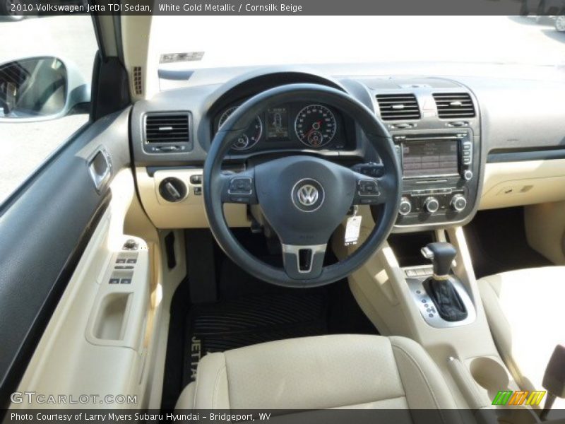White Gold Metallic / Cornsilk Beige 2010 Volkswagen Jetta TDI Sedan