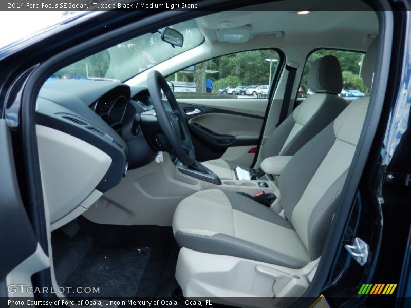Tuxedo Black / Medium Light Stone 2014 Ford Focus SE Sedan