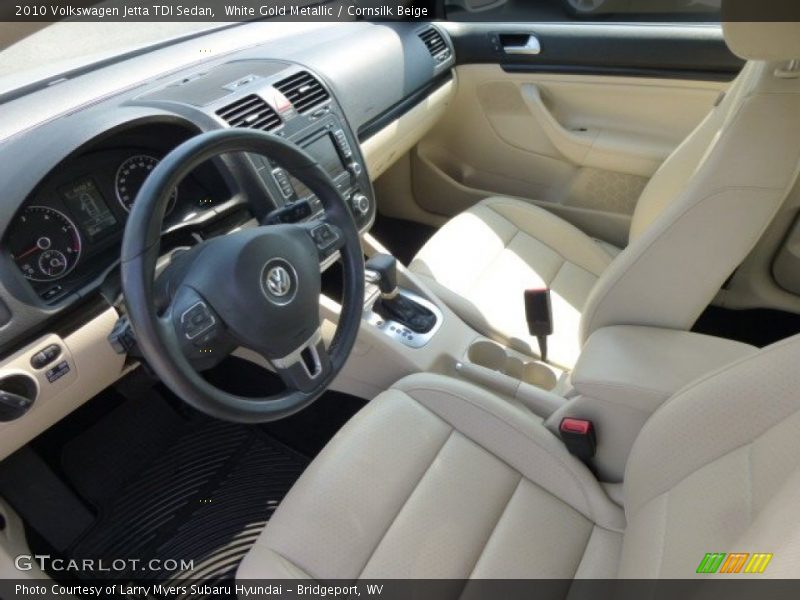 White Gold Metallic / Cornsilk Beige 2010 Volkswagen Jetta TDI Sedan