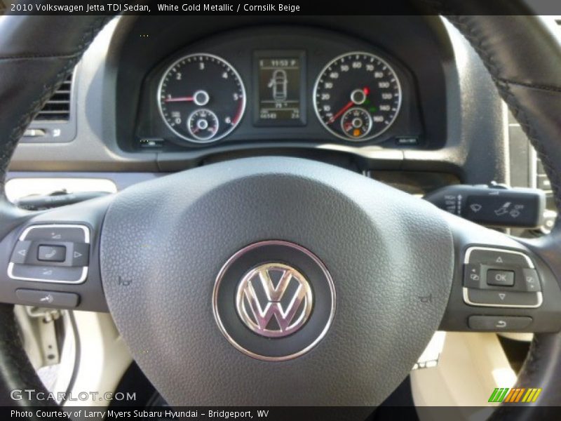 White Gold Metallic / Cornsilk Beige 2010 Volkswagen Jetta TDI Sedan