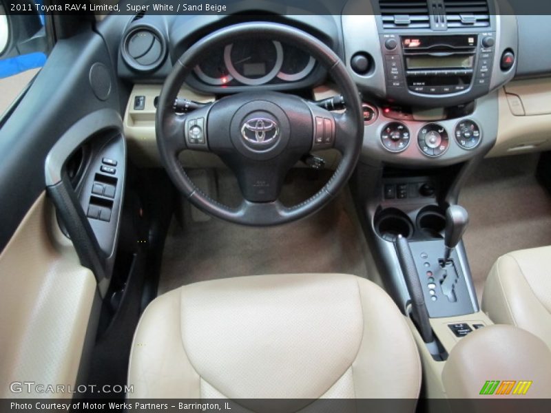 Super White / Sand Beige 2011 Toyota RAV4 Limited