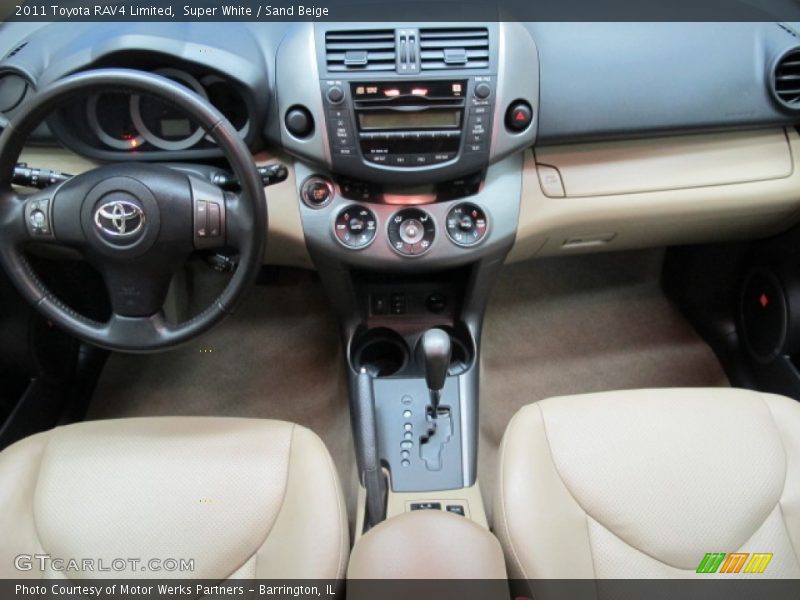 Super White / Sand Beige 2011 Toyota RAV4 Limited