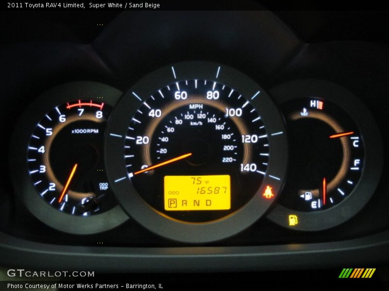 Super White / Sand Beige 2011 Toyota RAV4 Limited