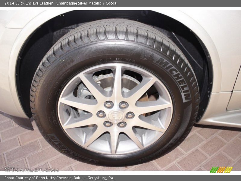 Champagne Silver Metallic / Cocoa 2014 Buick Enclave Leather