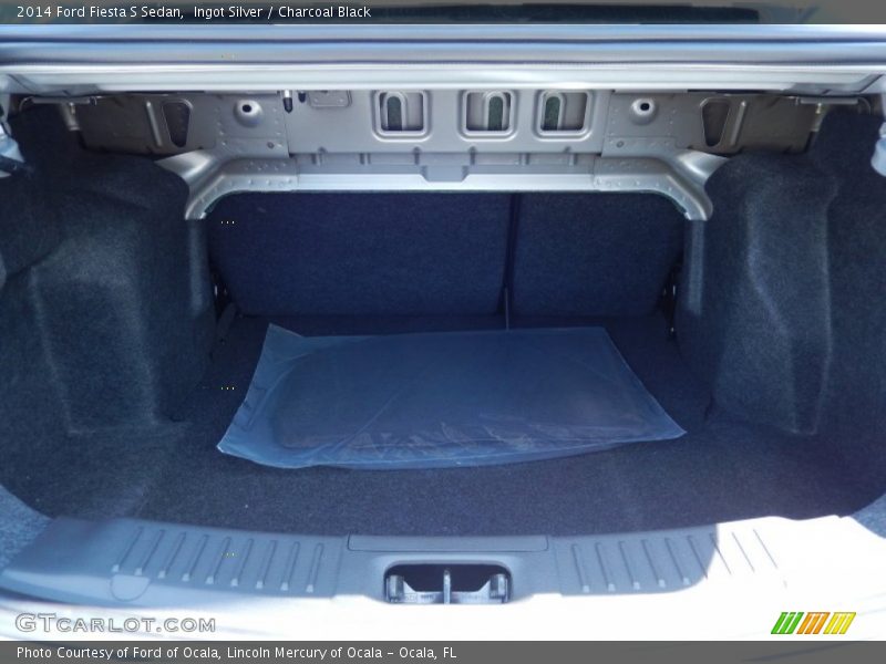 Ingot Silver / Charcoal Black 2014 Ford Fiesta S Sedan