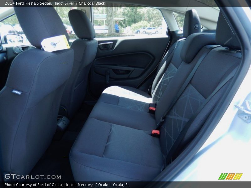 Ingot Silver / Charcoal Black 2014 Ford Fiesta S Sedan