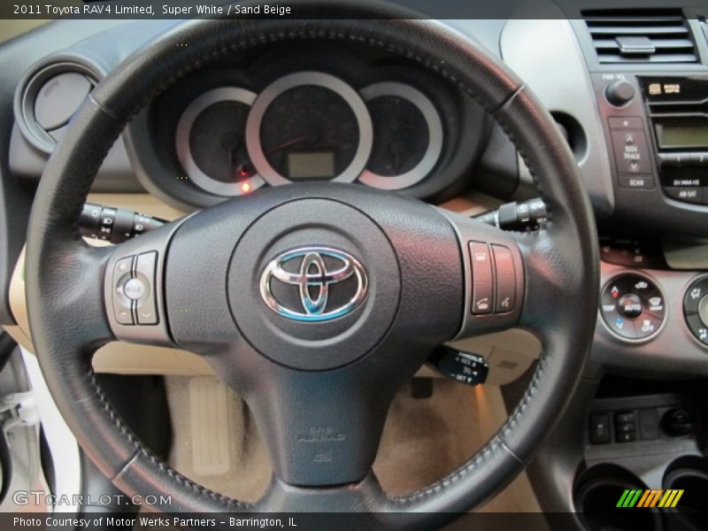 Super White / Sand Beige 2011 Toyota RAV4 Limited