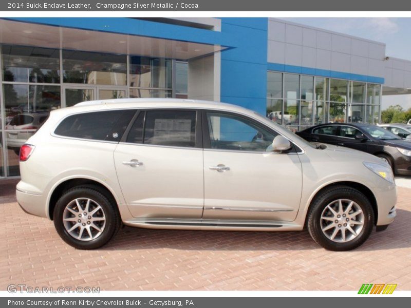 Champagne Silver Metallic / Cocoa 2014 Buick Enclave Leather
