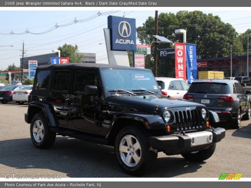 Black / Dark Slate Gray/Med Slate Gray 2008 Jeep Wrangler Unlimited Sahara 4x4