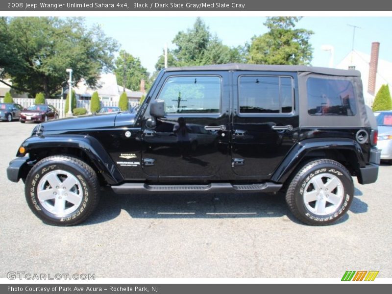 Black / Dark Slate Gray/Med Slate Gray 2008 Jeep Wrangler Unlimited Sahara 4x4