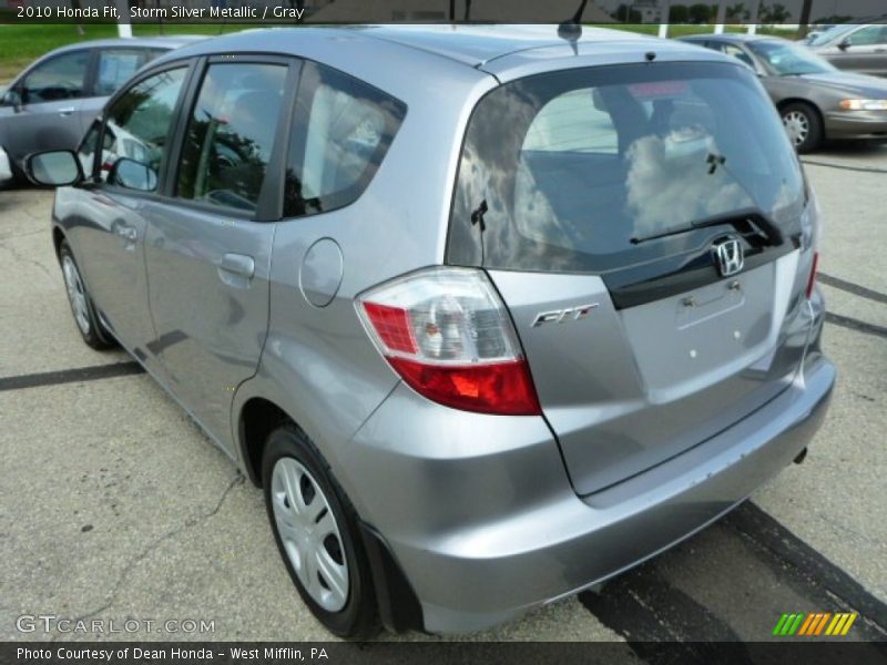 Storm Silver Metallic / Gray 2010 Honda Fit