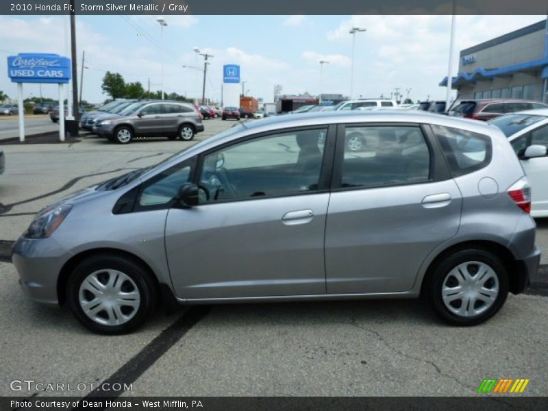 Storm Silver Metallic / Gray 2010 Honda Fit