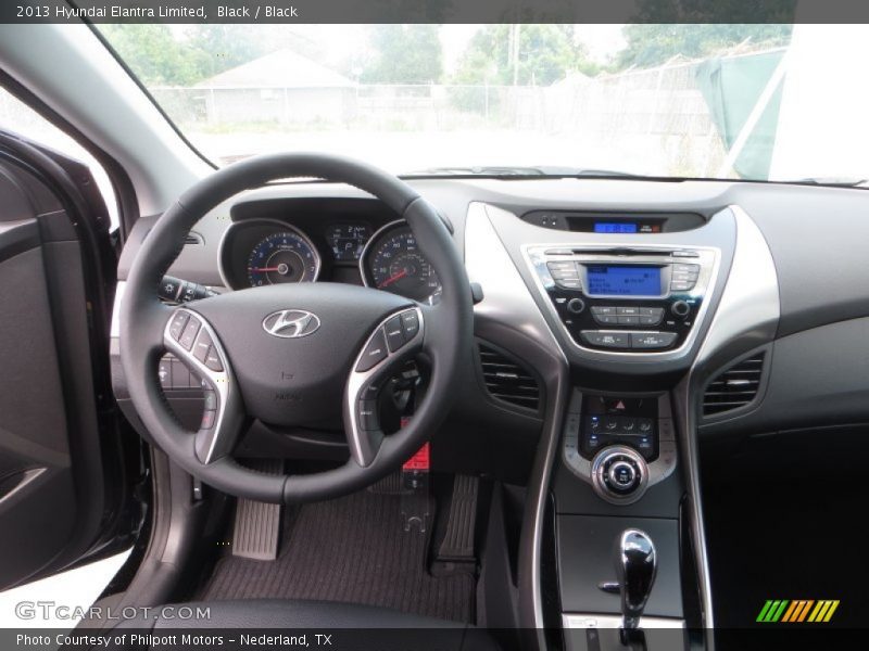 Black / Black 2013 Hyundai Elantra Limited