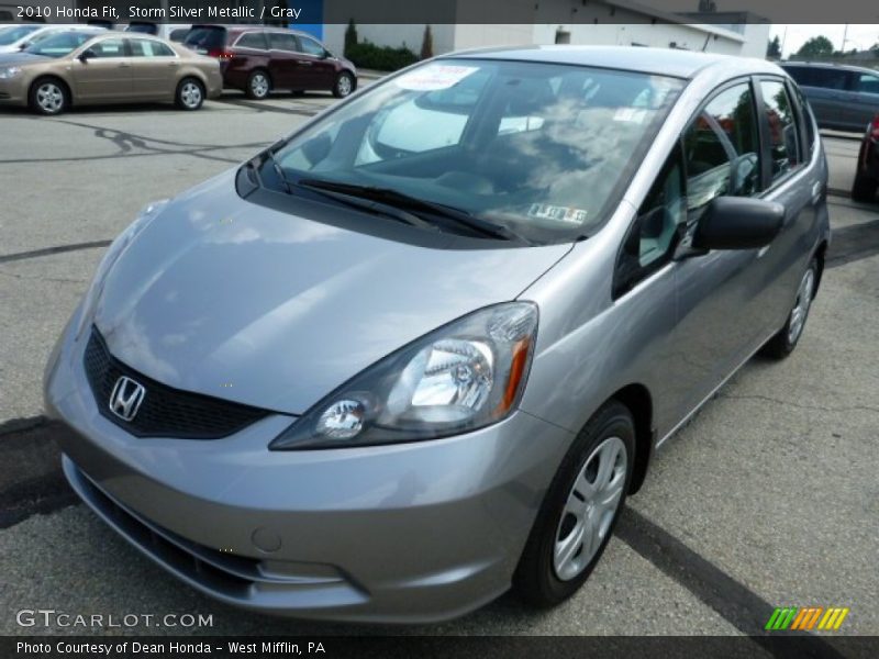 Storm Silver Metallic / Gray 2010 Honda Fit