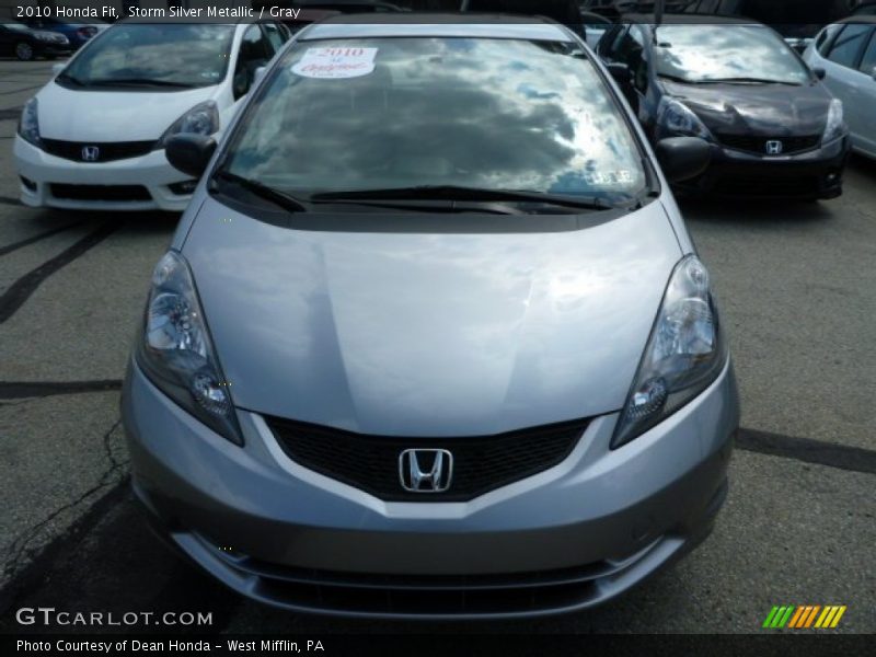 Storm Silver Metallic / Gray 2010 Honda Fit