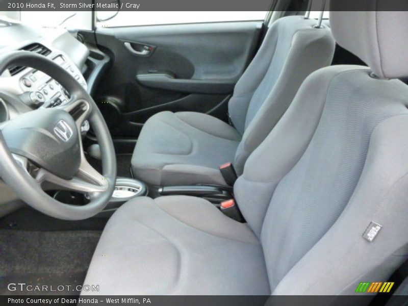 Storm Silver Metallic / Gray 2010 Honda Fit