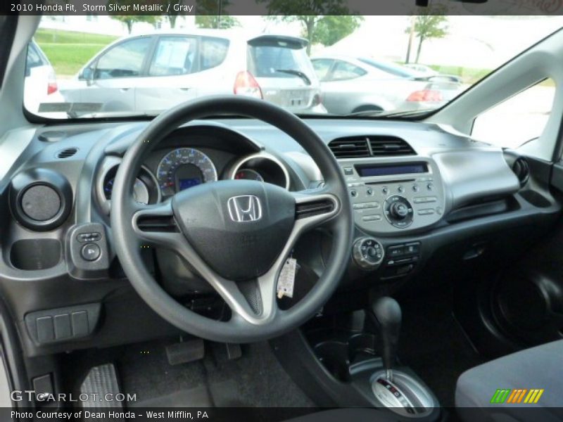 Storm Silver Metallic / Gray 2010 Honda Fit