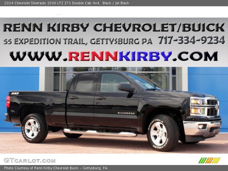 Black / Jet Black 2014 Chevrolet Silverado 1500 LTZ Z71 Double Cab 4x4