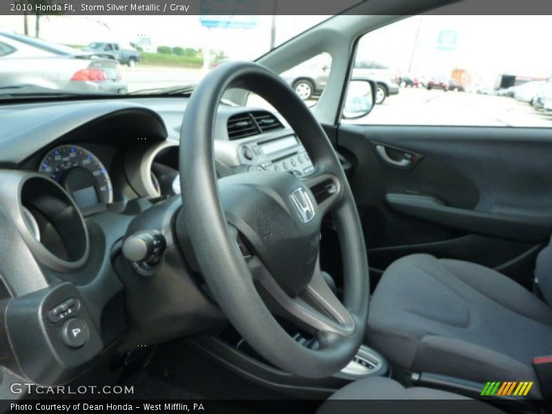Storm Silver Metallic / Gray 2010 Honda Fit