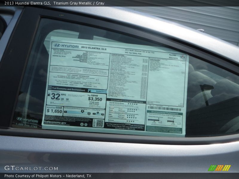 Titanium Gray Metallic / Gray 2013 Hyundai Elantra GLS