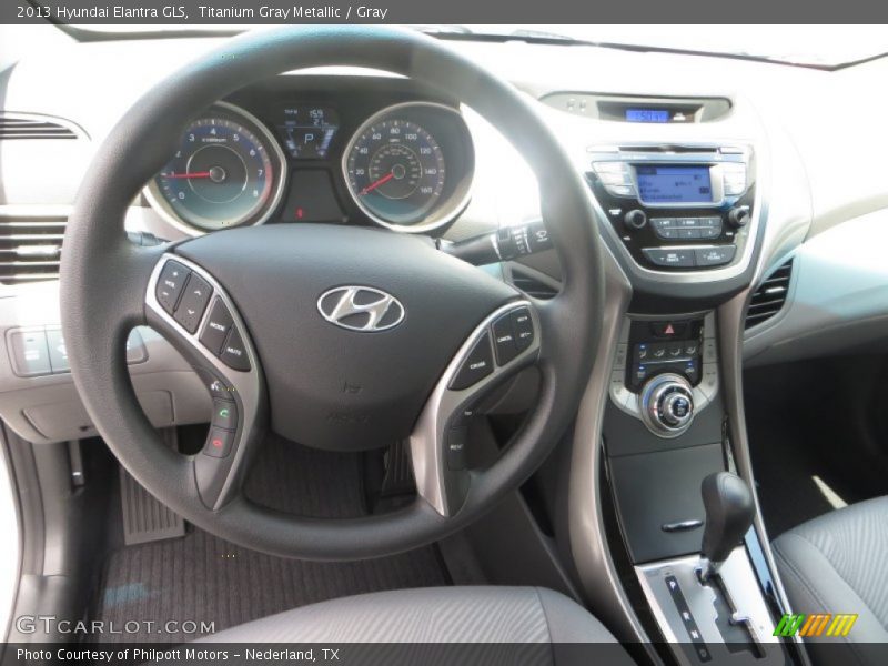 Titanium Gray Metallic / Gray 2013 Hyundai Elantra GLS