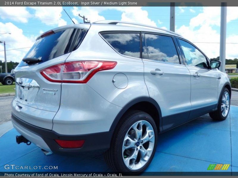 Ingot Silver / Medium Light Stone 2014 Ford Escape Titanium 2.0L EcoBoost