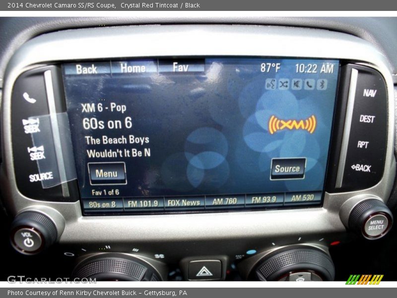 Controls of 2014 Camaro SS/RS Coupe