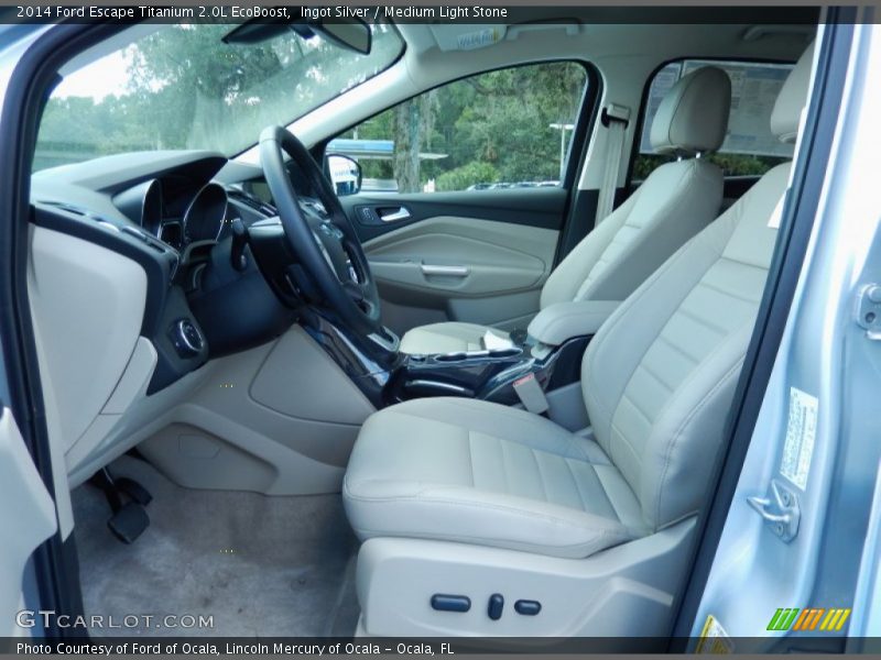 Ingot Silver / Medium Light Stone 2014 Ford Escape Titanium 2.0L EcoBoost