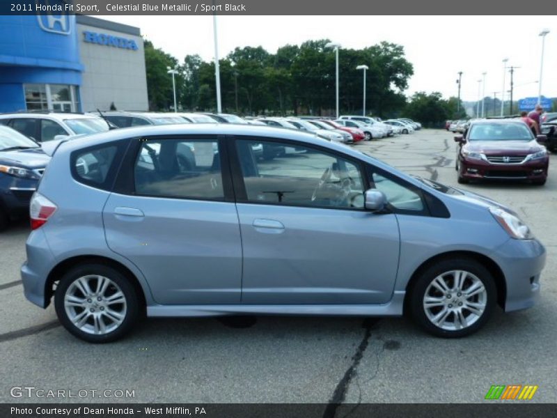 Celestial Blue Metallic / Sport Black 2011 Honda Fit Sport