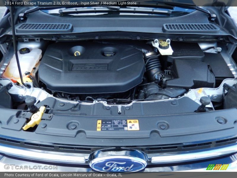 Ingot Silver / Medium Light Stone 2014 Ford Escape Titanium 2.0L EcoBoost