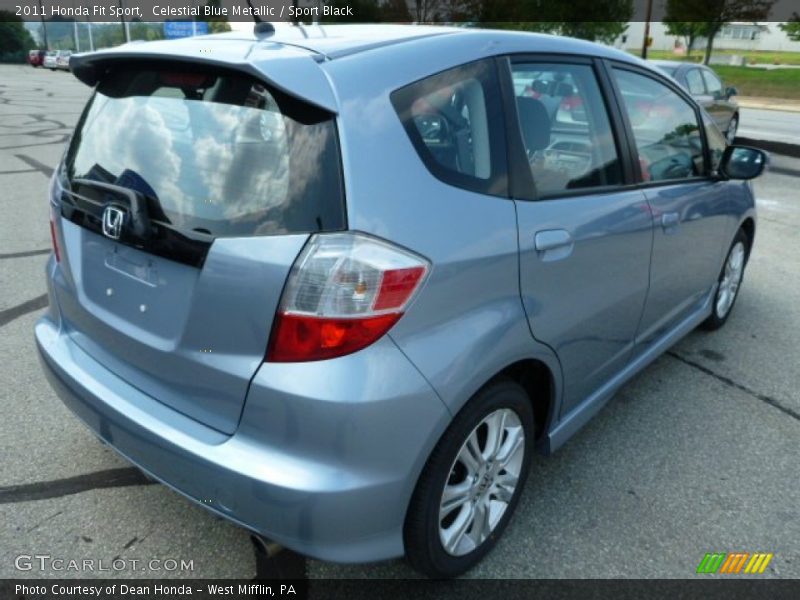 Celestial Blue Metallic / Sport Black 2011 Honda Fit Sport