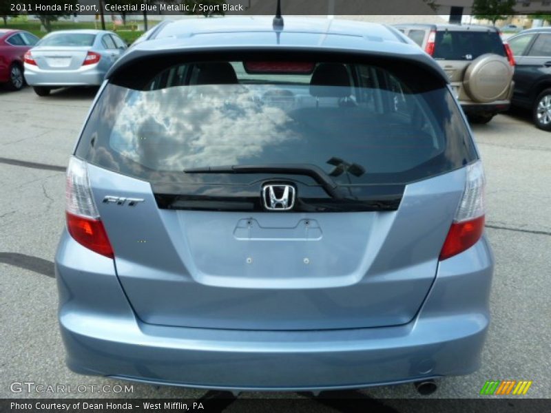 Celestial Blue Metallic / Sport Black 2011 Honda Fit Sport