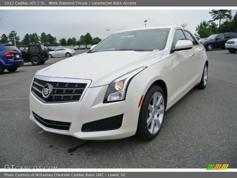 White Diamond Tricoat / Caramel/Jet Black Accents 2013 Cadillac ATS 2.5L