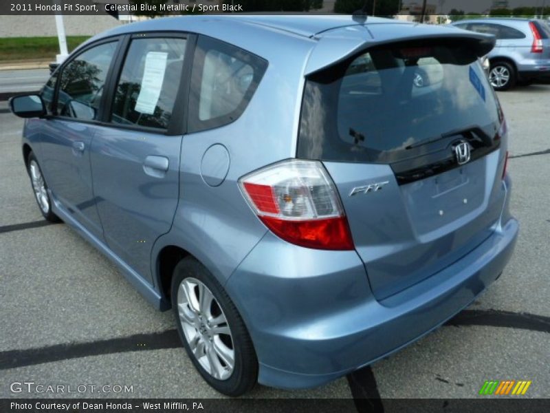 Celestial Blue Metallic / Sport Black 2011 Honda Fit Sport