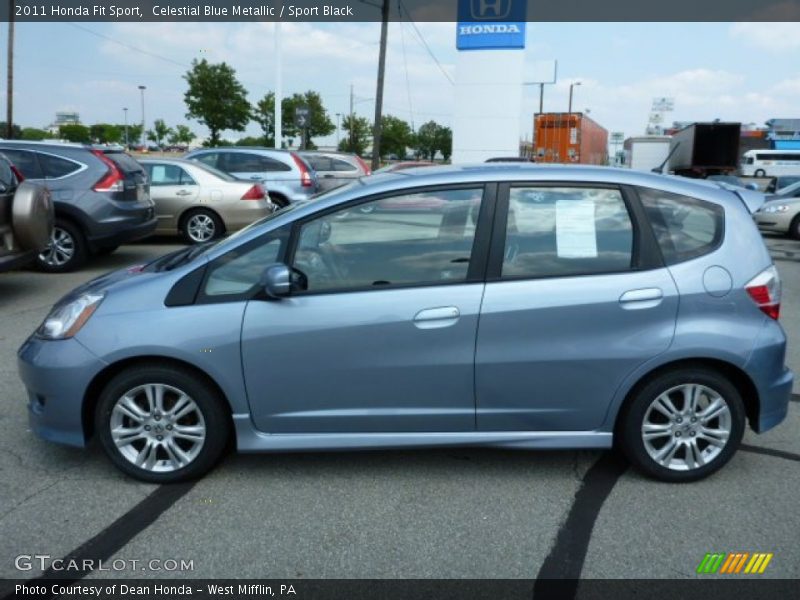 Celestial Blue Metallic / Sport Black 2011 Honda Fit Sport