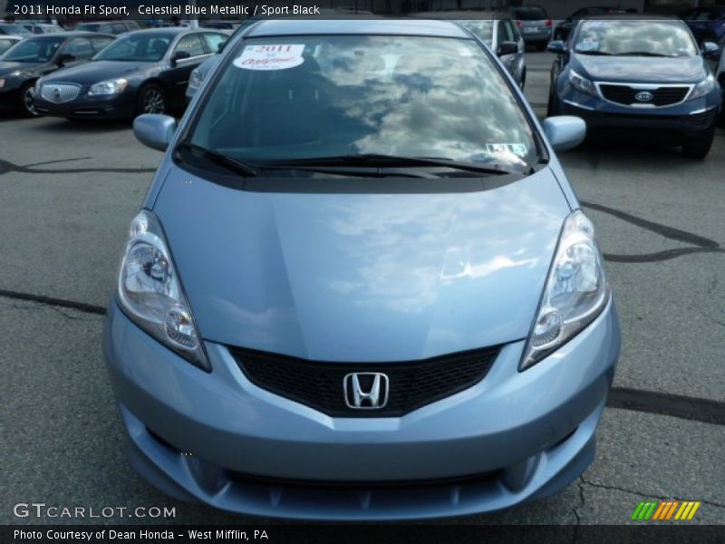Celestial Blue Metallic / Sport Black 2011 Honda Fit Sport