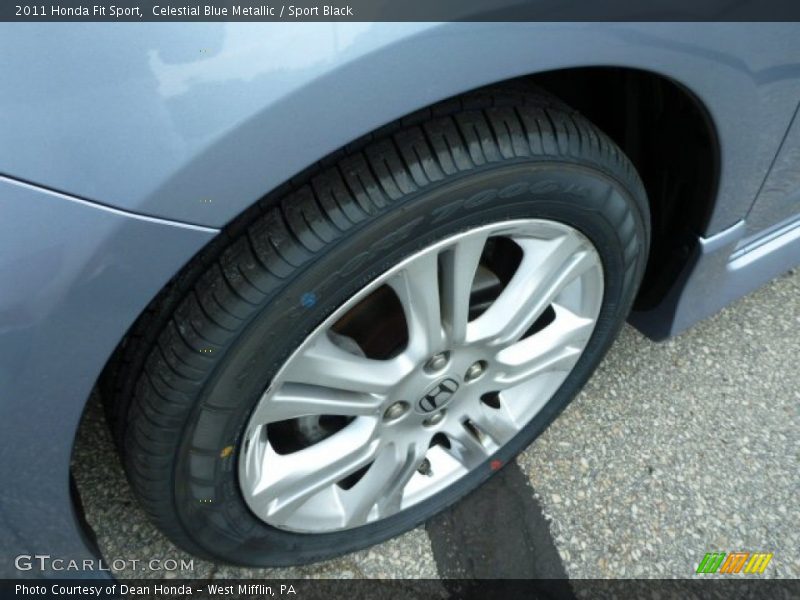 Celestial Blue Metallic / Sport Black 2011 Honda Fit Sport