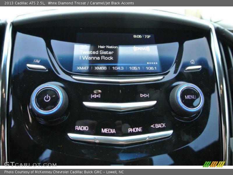 White Diamond Tricoat / Caramel/Jet Black Accents 2013 Cadillac ATS 2.5L
