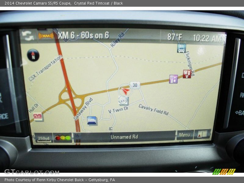 Navigation of 2014 Camaro SS/RS Coupe