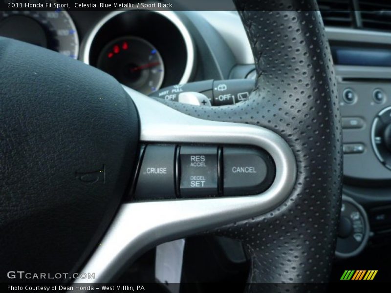 Celestial Blue Metallic / Sport Black 2011 Honda Fit Sport