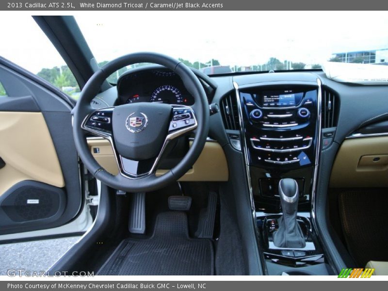 White Diamond Tricoat / Caramel/Jet Black Accents 2013 Cadillac ATS 2.5L