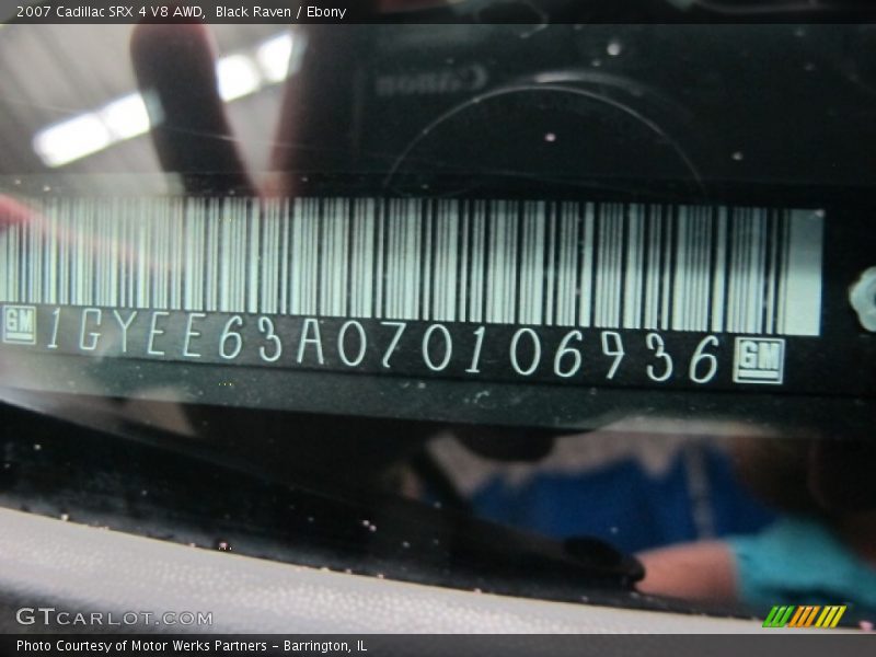 Black Raven / Ebony 2007 Cadillac SRX 4 V8 AWD