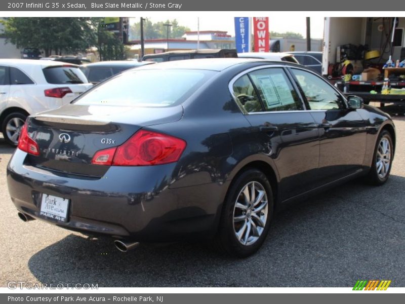 Blue Slate Metallic / Stone Gray 2007 Infiniti G 35 x Sedan