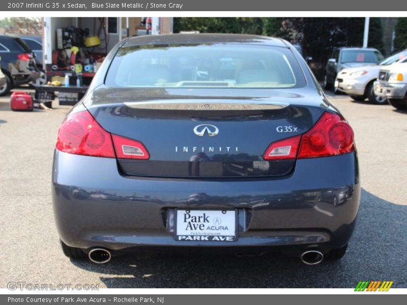 Blue Slate Metallic / Stone Gray 2007 Infiniti G 35 x Sedan