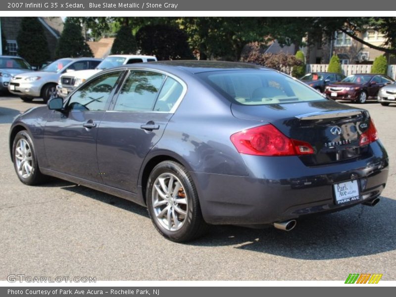 Blue Slate Metallic / Stone Gray 2007 Infiniti G 35 x Sedan