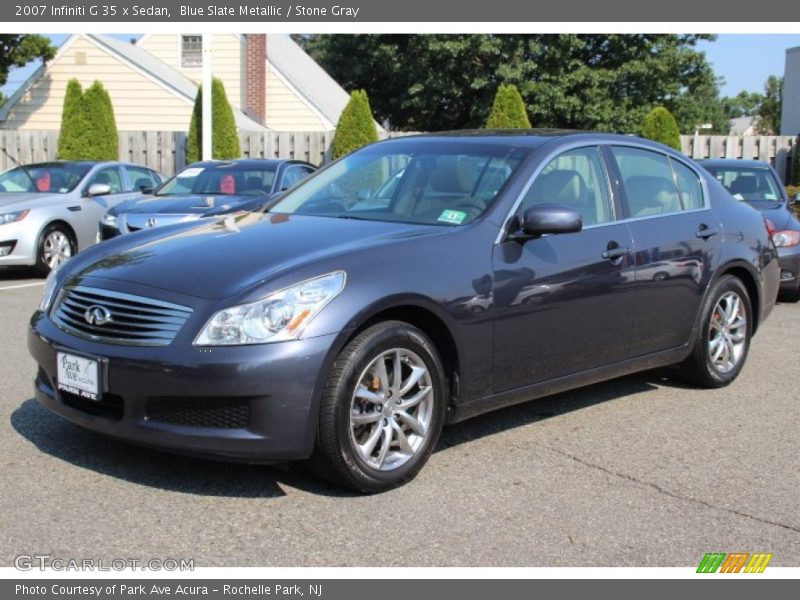 Blue Slate Metallic / Stone Gray 2007 Infiniti G 35 x Sedan