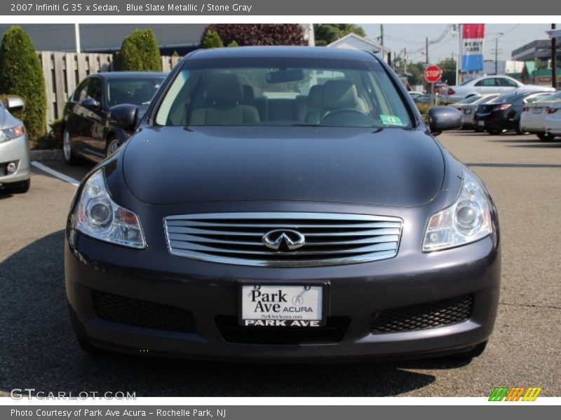 Blue Slate Metallic / Stone Gray 2007 Infiniti G 35 x Sedan
